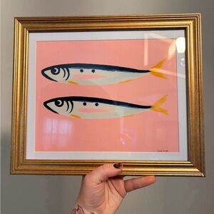 Gold Framed Fish Art Print